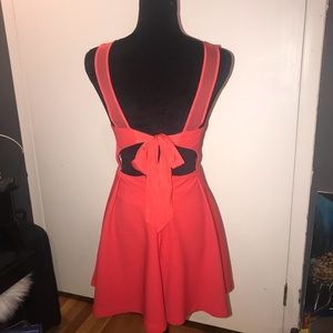 Red babydoll Dress by BCBG